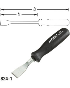 Hazet 824-1 22 mm Pakningsskrape kort