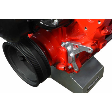 Support feste for dynamofeste på stålblokk