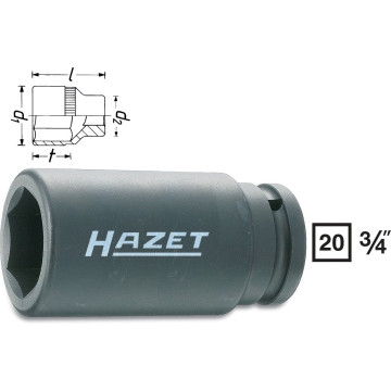 Hazet 1000SLG-27 3/4" 27 mm 6 kant Pipe