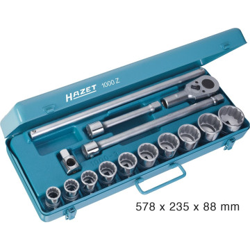 Hazet 1000Z 3/4" 12 kant pipesett 15 deler