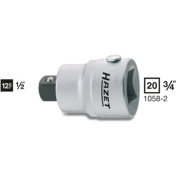 Hazet 1058-2 3/4" Overgang 3/4"hull - 1/2" tapp