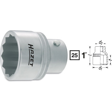 Hazet 1100Z-46 1" 46 mm 12 kant Pipe