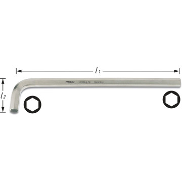 Hazet Unbrakonøkkel lang 2,5mm