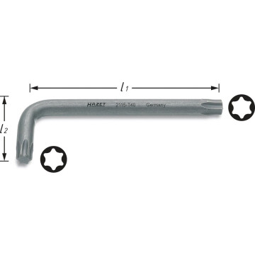 Hazet 2115-T30 T30 Torx Vinkelnøkkel