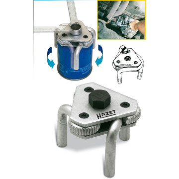 Hazet 2172 3/8" Filterverktøy universal 65-115mm