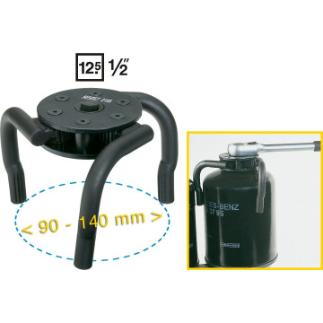 Hazet 2195 1/2" Filterverktøy 90-140mm