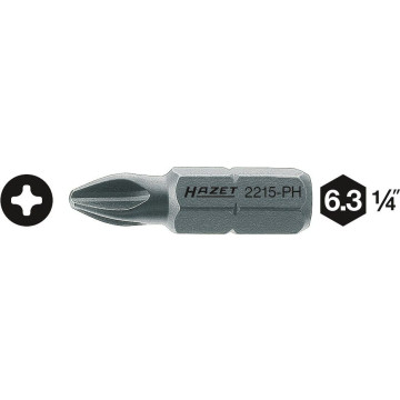 Hazet 2215-PH4 1/4" PH4 Phillips Bits