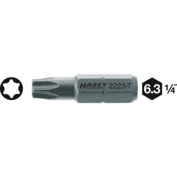 Hazet 2223-T9 1/4" T9 Torx Bits