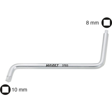 Hazet 3703 4Kant Nøkkel 8+10mm