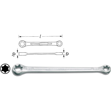 Hazet 609-E6XE8 E6xE8 Torx Fastnøkkel