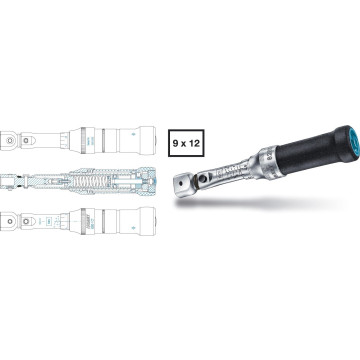 Hazet 6280-1CT 9x12 Momentnøkkel innstikk 2-10 Nm