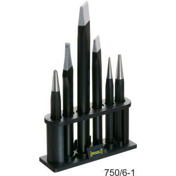 Hazet 750/61 Meisel,dor & kjørnersett 6stk