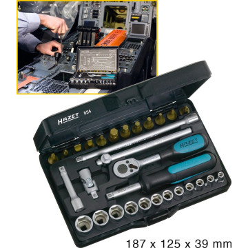 Hazet 854 1/4" Pipesett 30 Deler