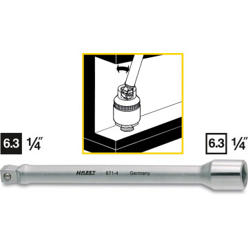 Hazet 871-4 1/4" forlenger 8' vinkling 102mm