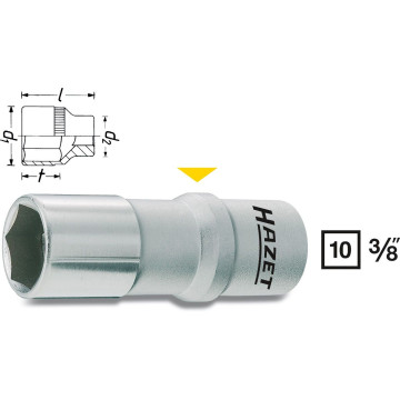 Hazet 880AMGT-1 3/8" 3/8" Pluggpipe Krage & Magnet