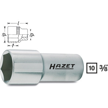 Hazet 880AMGT 3/8" Pluggpipe 16,0 Magnetisk