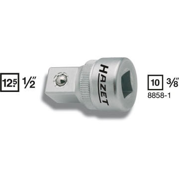 Hazet 8858-1 3/8" Overgang 3/8"hull - 1/2" tapp