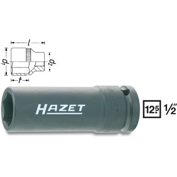 Hazet 902SLG-17 1/2" 6 kant Pipe