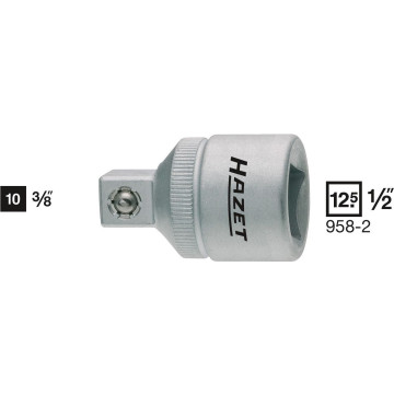 Hazet 958-2 1/2" Overgang 1/2"hull - 3/8 tapp