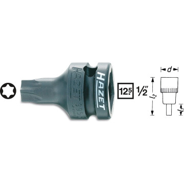 Hazet 995S-T50 1/2" T50 Torx Pipe