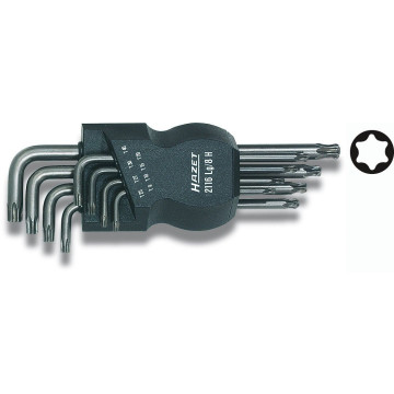 Hazet 2116LG/8H Vinkelnøkkel Torx sett med kule