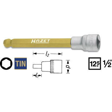 Hazet 986KK-12 1/2" 12 mm Unbrako Pipe