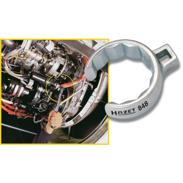 Hazet 848Z-27 3/8" 27 mm Kråkefotnøkkel