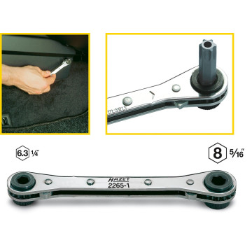 Hazet 2265-1 Skralle 140 mm