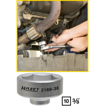 Hazet 2169-36 3/8" Filterkopp 6 kant 36 mm d=50mm