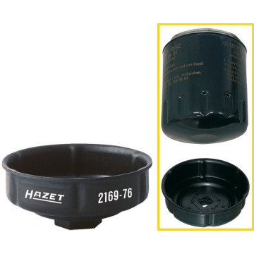 Hazet 2169-76 1/2" Filterkopp 6 riller 76 mm d=85mm
