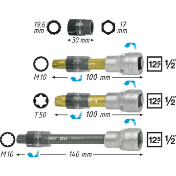 Hazet 4641/4 1/2" Spesialpipesett