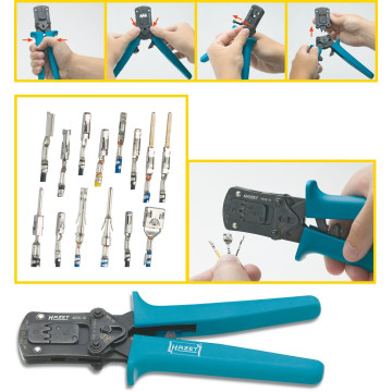 Hazet 4658-10 Krympetang uisolerte kabelsko 3hoder