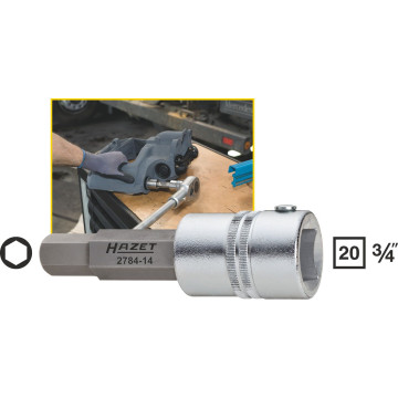 Hazet 2784-14 3/4" 14 mm Unbrako Pipe