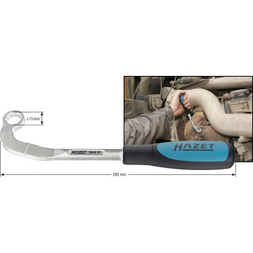 Hazet 2849-15 Turbolader nøkkel 15mm