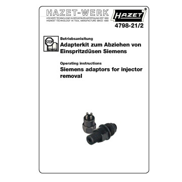 Hazet 479821/2 Adaptersett Siemens-4798-5/25