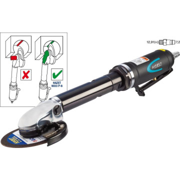 Hazet 9033 P-8 Vinkelsliper lang hals trykkluft