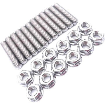 Pinnebolter m/mutter for eksosmanifold 12 stk