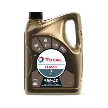 Total Classic C9 5W40 motorolje, 5L Dexos2