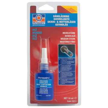 Permatex Skrue & Mutterlåser blå, 10ml