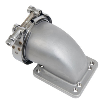 Turbo adapter flens 3" V band